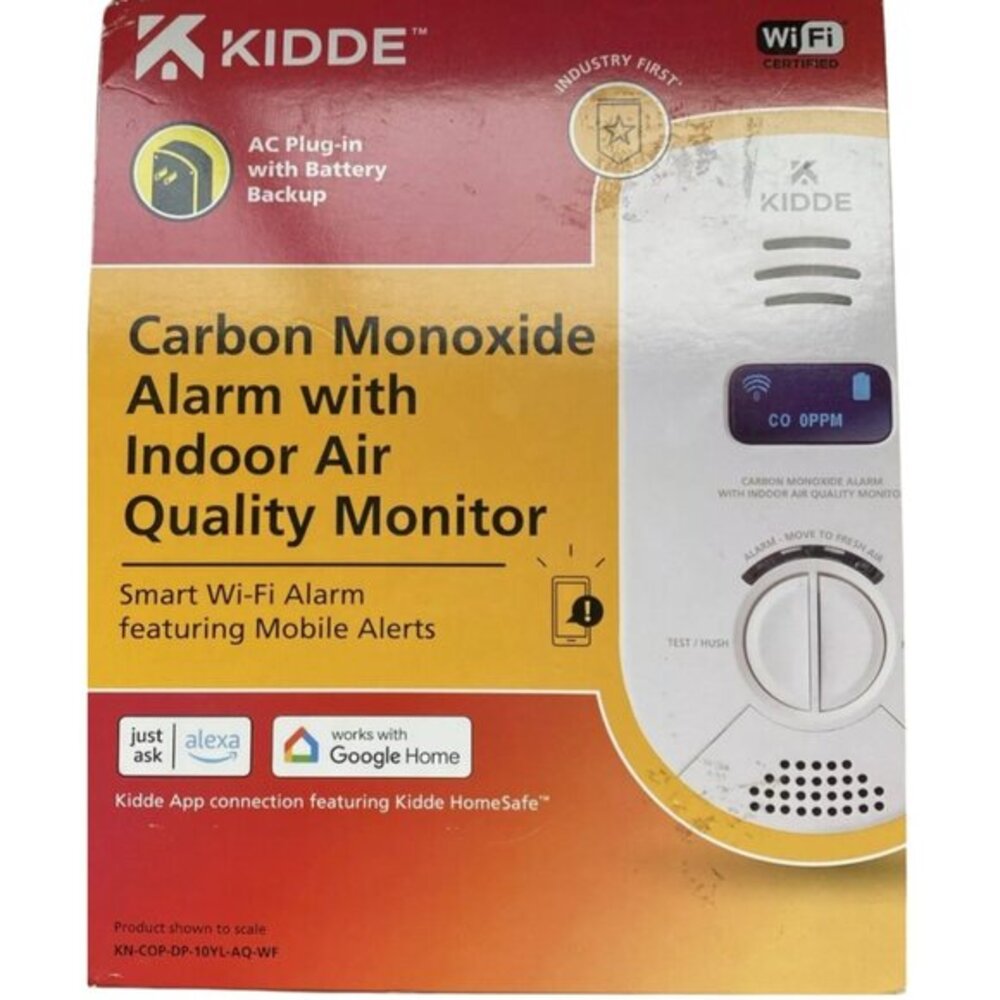 Kidde WiFi Carbon Monoxide Alarm & Indoor Air Quality Monitor & Battery Backup - Picture 15 of 16